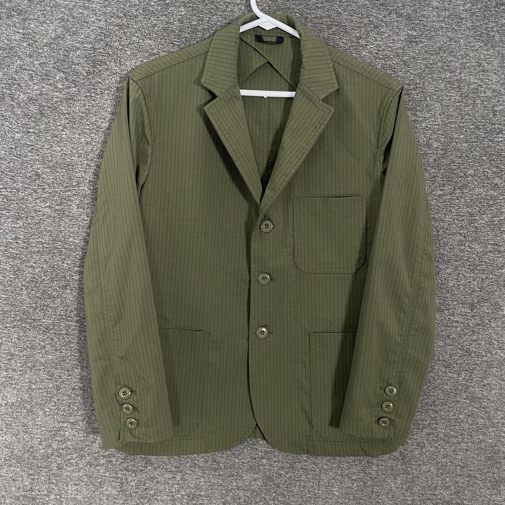 Swrve‎ Blazer Mens XS Green Cordura Combat Wool Unstructured Sport Coat Stretch